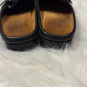 Coach Black Leather Women’s Slip-On Loafers Size 8 1/2 pre- owned. Coach | Shoes | Coach Black Leather Womens Slipon Loafers  main image 3